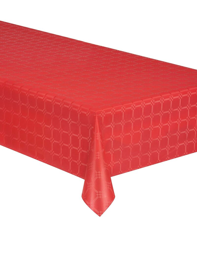 NAPPE DAMASSEE ROUGE 1.20*6M